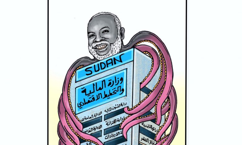 Jibril Ibrahim - Omar Dafallah's caricature